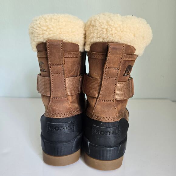 Sorel Tivoli IV Parc Waterproof Boots Women's 7/8 Velvet Tan Wool Gorpcore READ - Picture 8 of 12